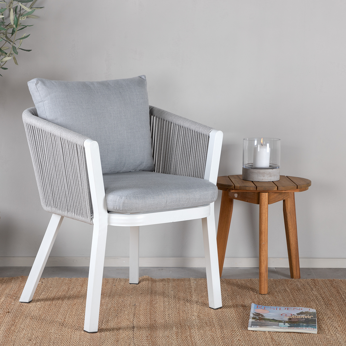 Tuinstoel Elly - set van 2 Grijs