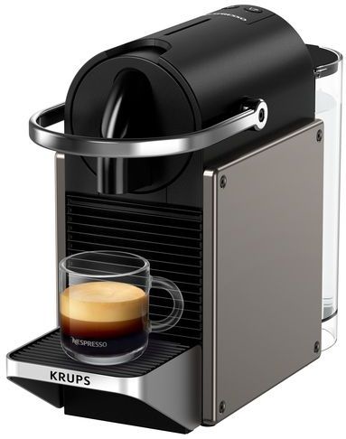 Krups - Nespresso Pixie XN306T - Koffiecupmachine - Titan - Metalen Zijkanten