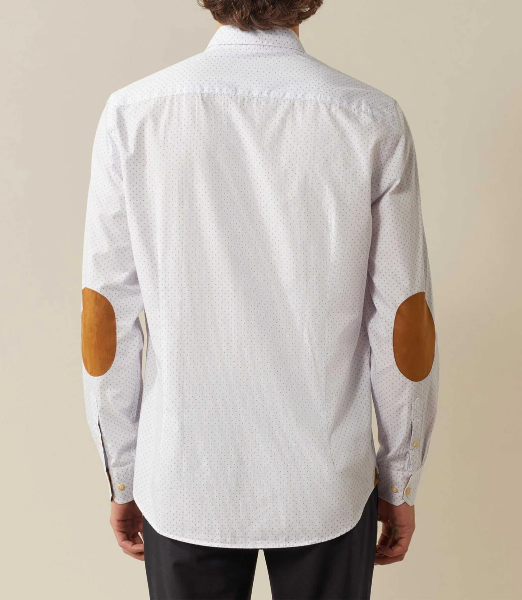 Chemise casual micro motif 