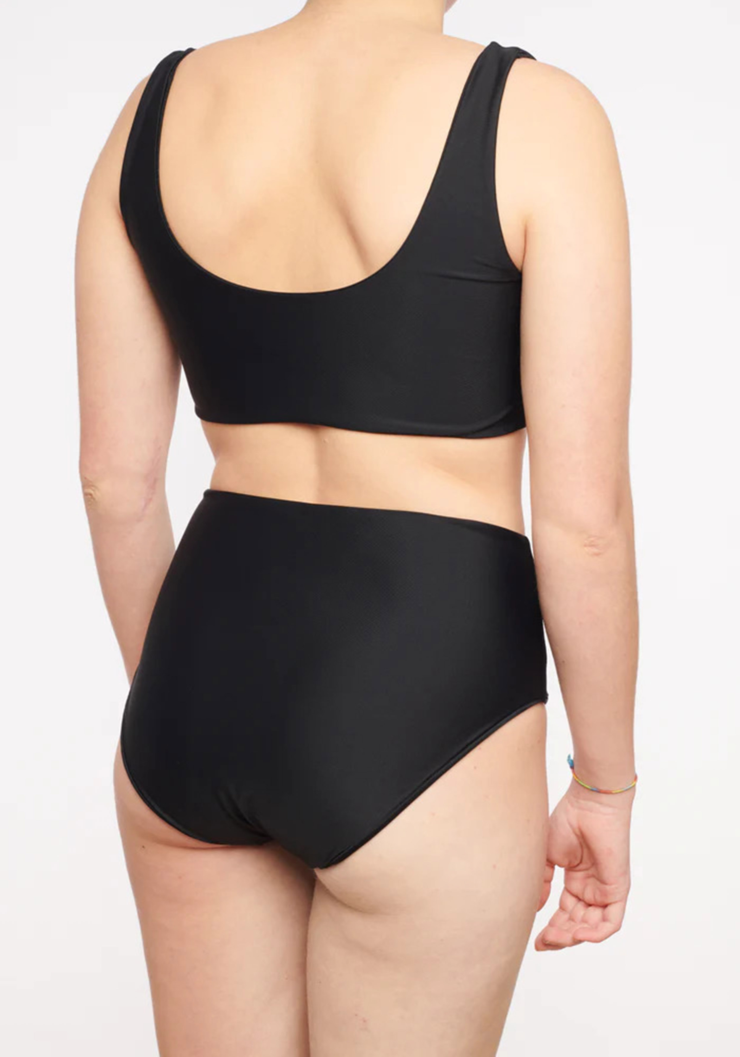 Neumuhle Bikini-Top Ascona Net-Bikini Black Coal