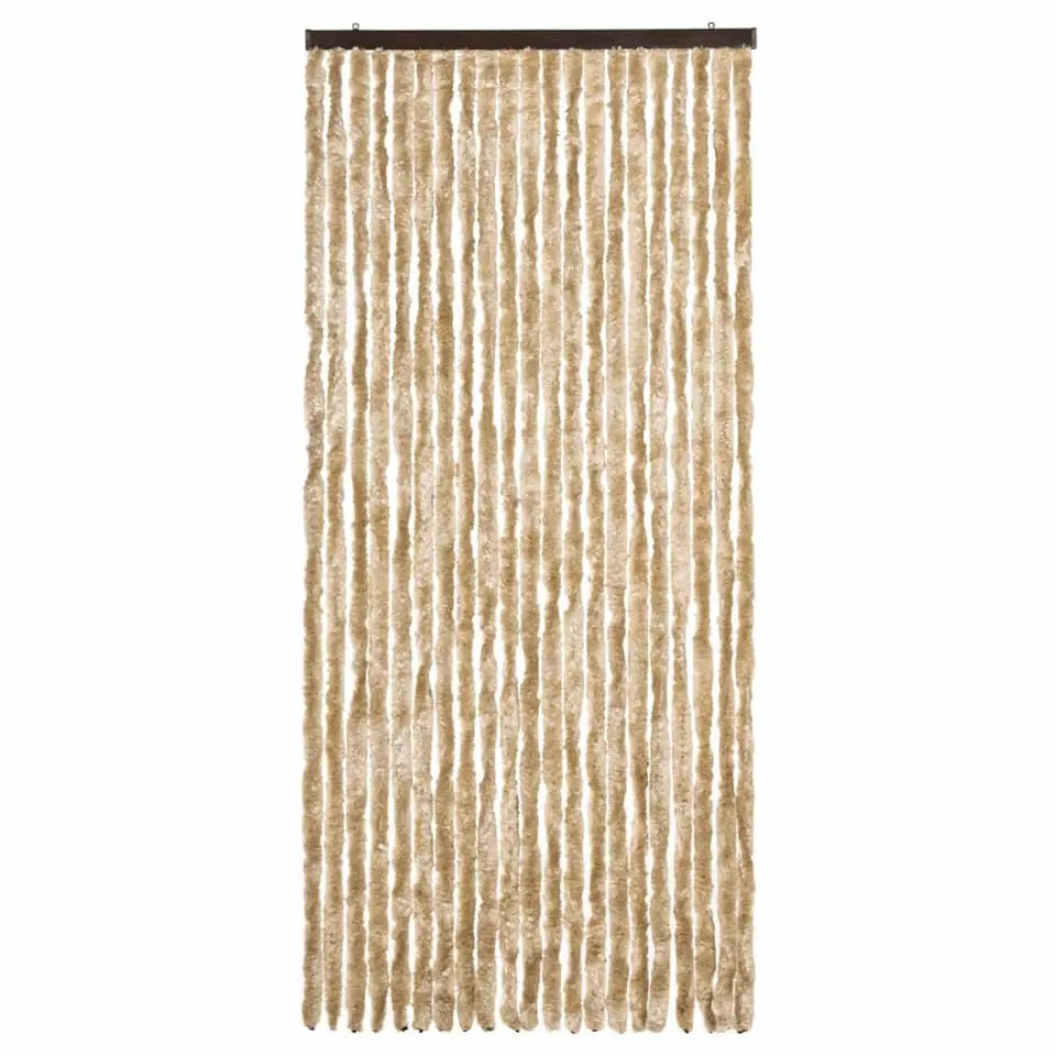 vidaXL - Insectengordijn - Beige - Polypropyleen - 90 x 220 cm