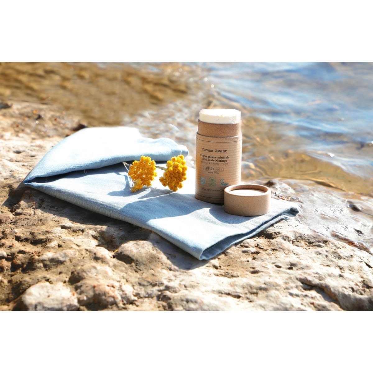Comme Avant Crème Solaire Minérale Naturelle Solide SPF25 A l'Huile de Moringa