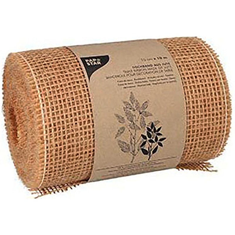 Chemin de table, en jute naturel en rouleau de 10 m