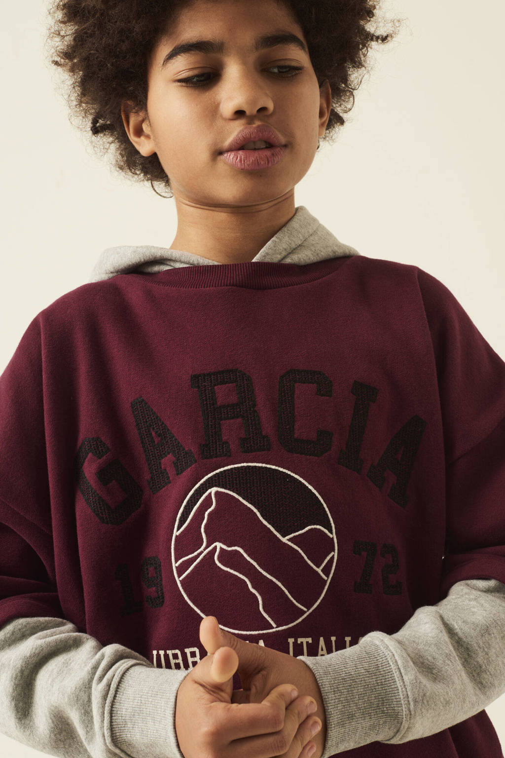 Garcia hoodie met printopdruk rood