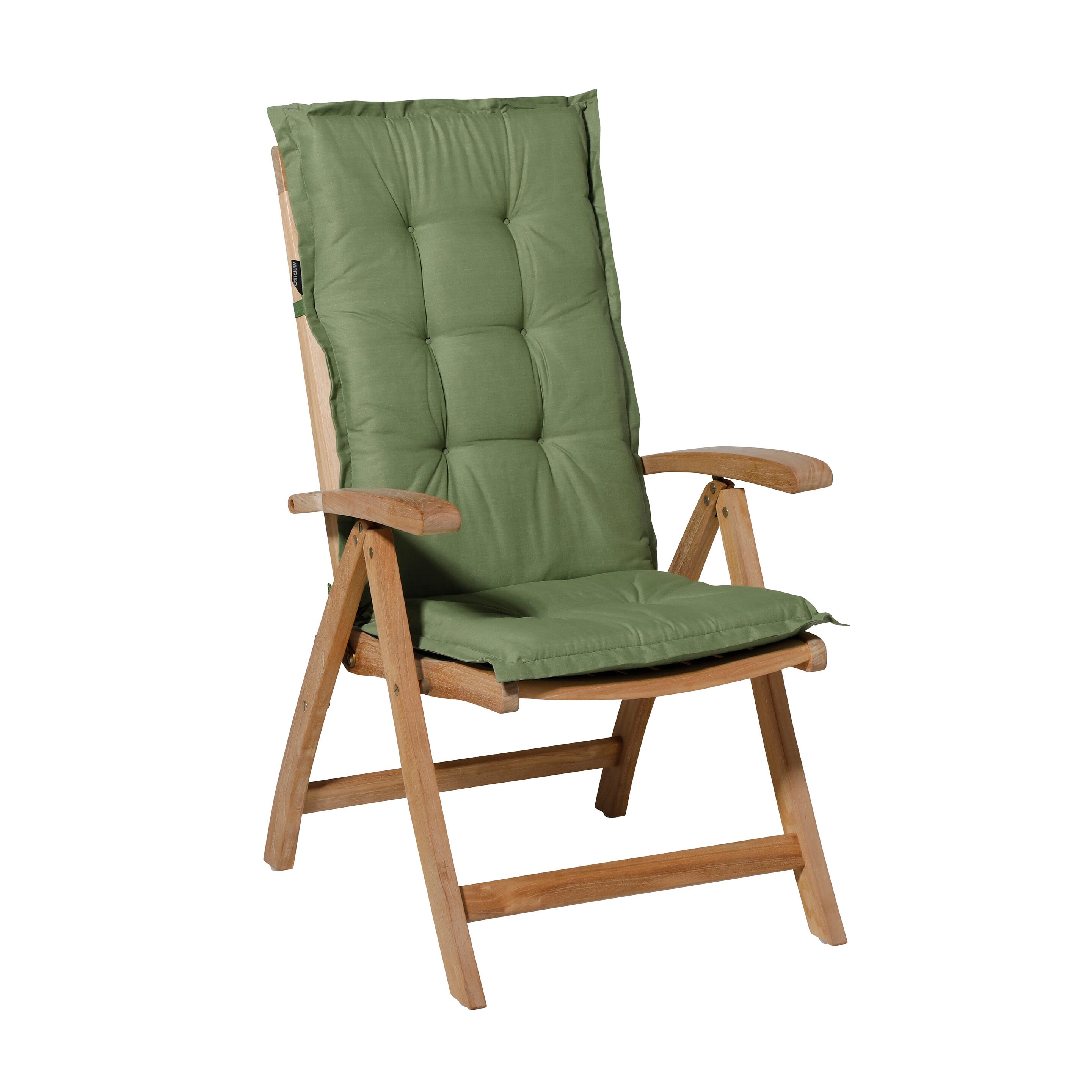 Madison Basic green Tuinstoelkussen - Set van 4