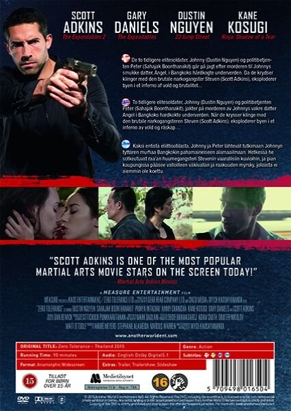 Zero Tolerance - 2015 Scott Adkins - DVD