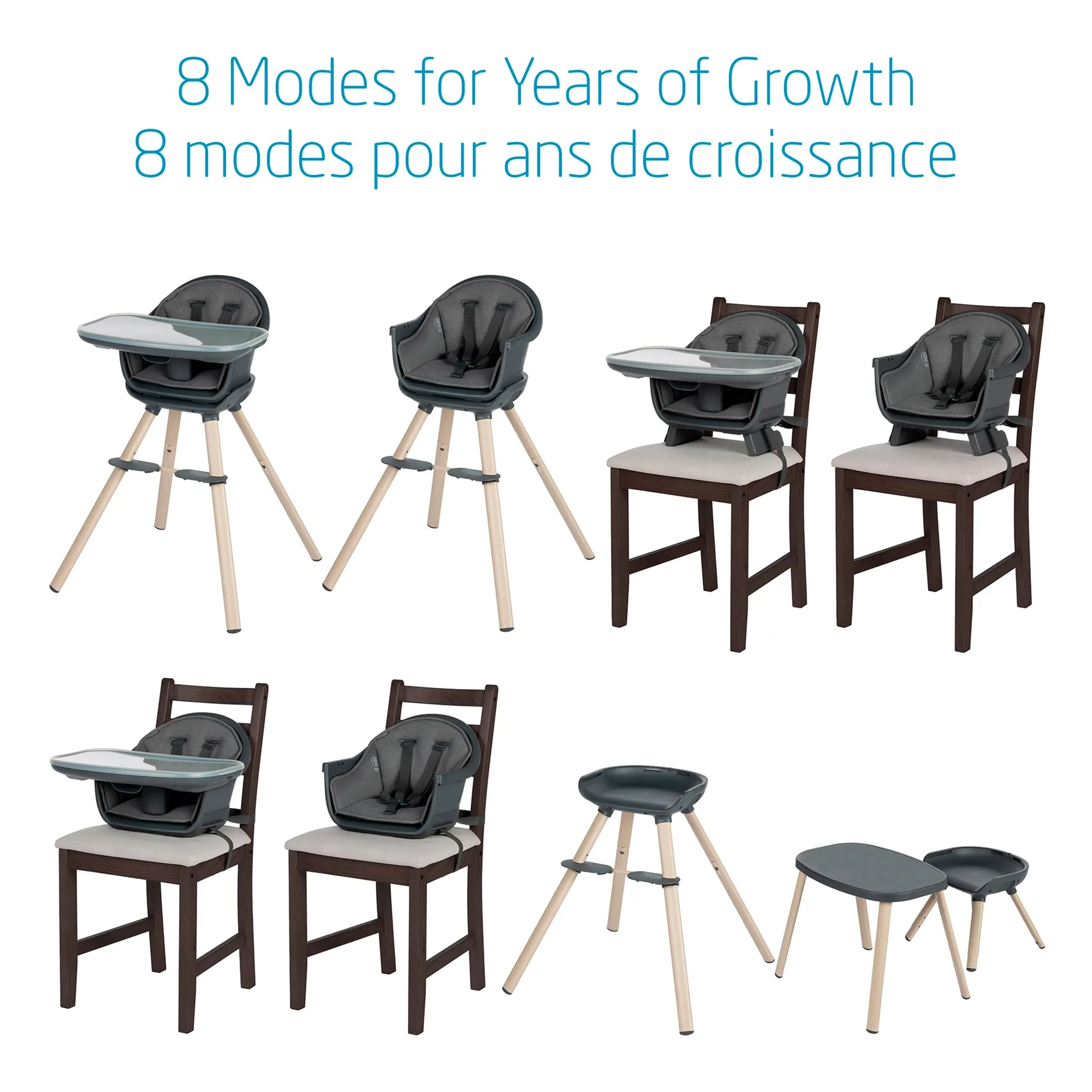 Maxi-cosi Chaise Haute Moa 8-en-1 - Beyond Graphite