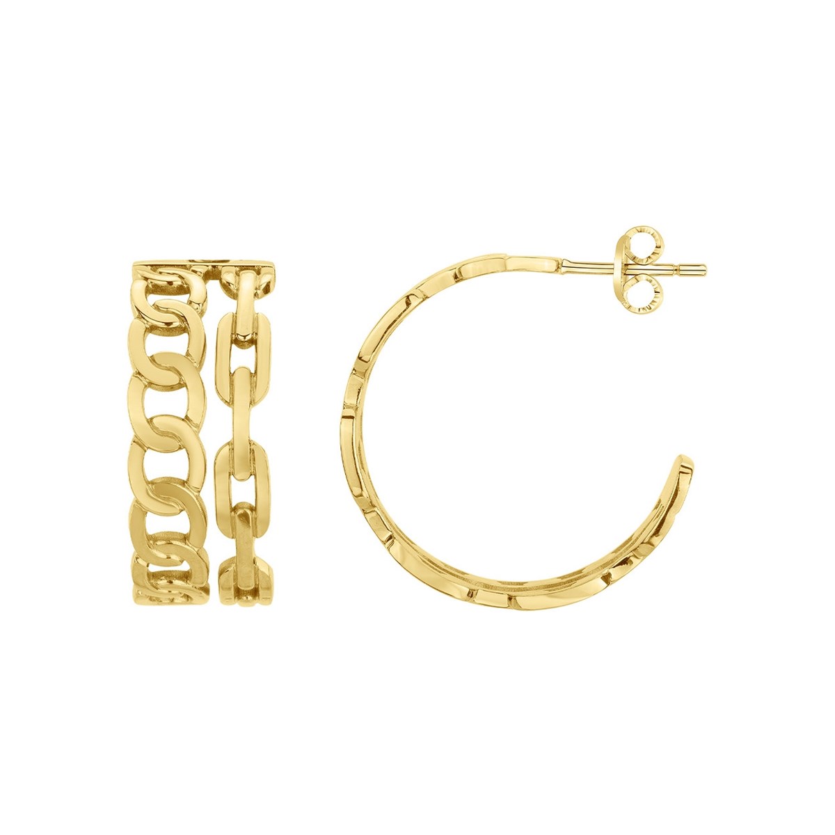 Boucles d'oreilles en Acier