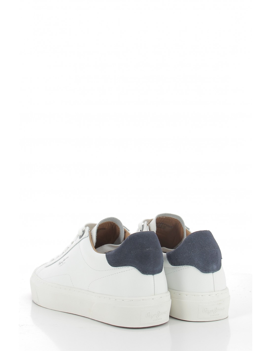 pepe jeans Baskets de ville Homme Yogi Cuir Blanc