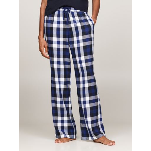 Tommy Hilfiger Flannel Bukser, Heritage Check Midi Blue Ink, L