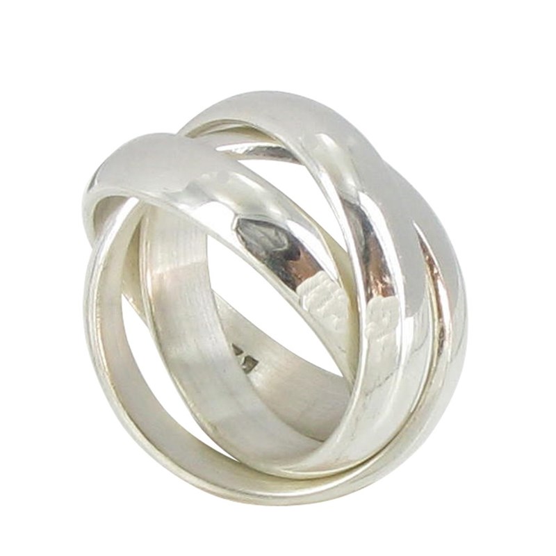 Bague Argent Trois Anneaux