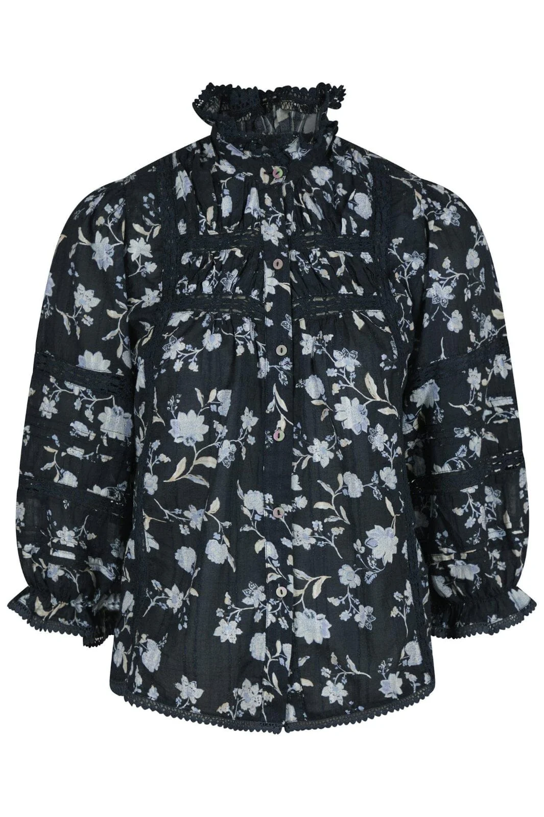 Neo Noir Lyla Night Flower Blouse