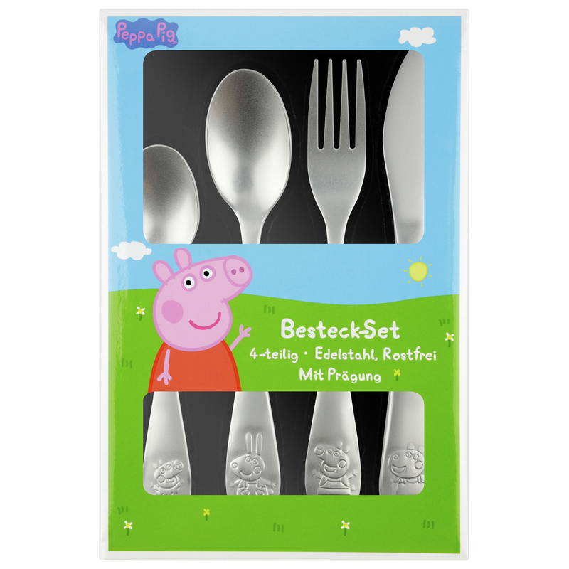 Peppa Pig 4tlg. Edelstahlbesteckset PEPPA PIG