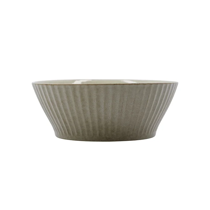 House Doctor - Pleat Schüssel, Ø 19 cm, grau / braun