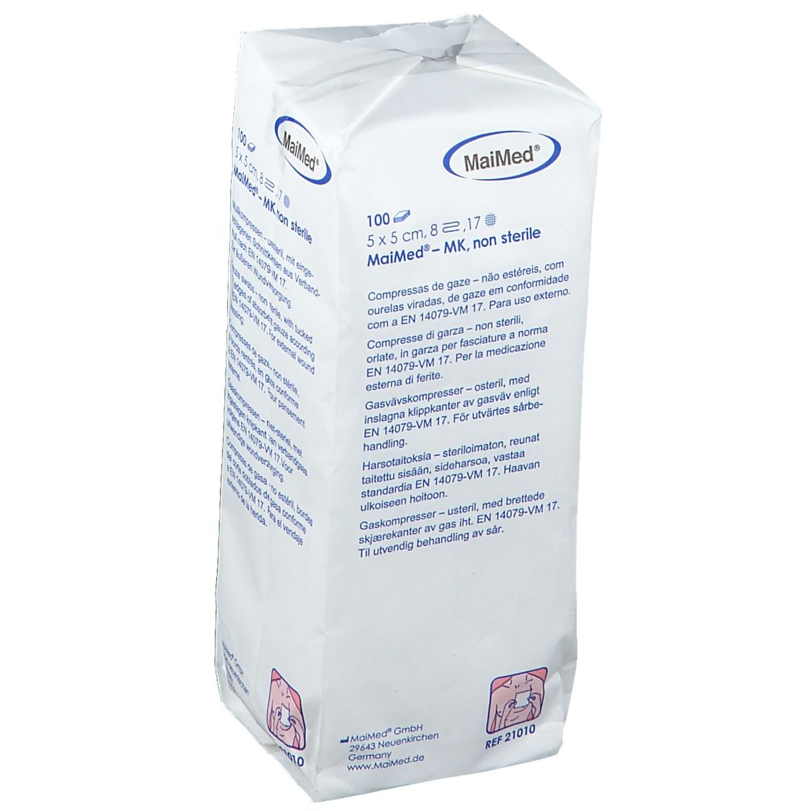 MaiMed® MK Mullkompressen 5 x 5 cm