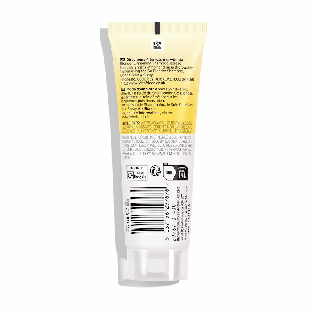 John Frieda Go Blonder Condicionador Aclarante Cabelos Loiros - 75ml