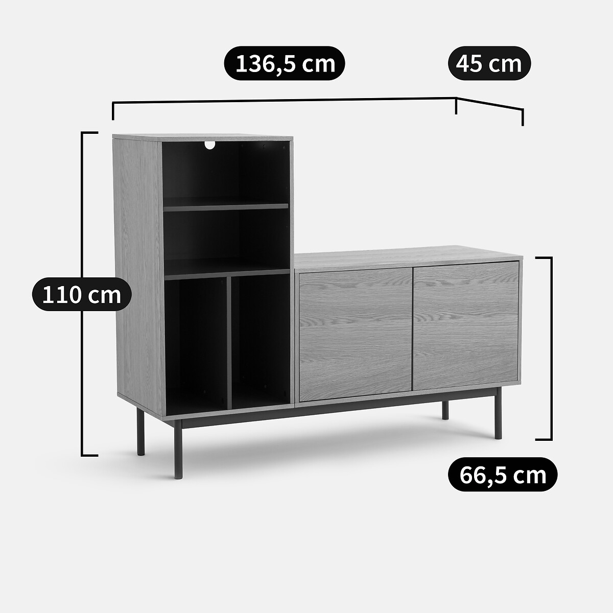 LA REDOUTE INTERIEURS<br>Arloc Armário Buffet Modular