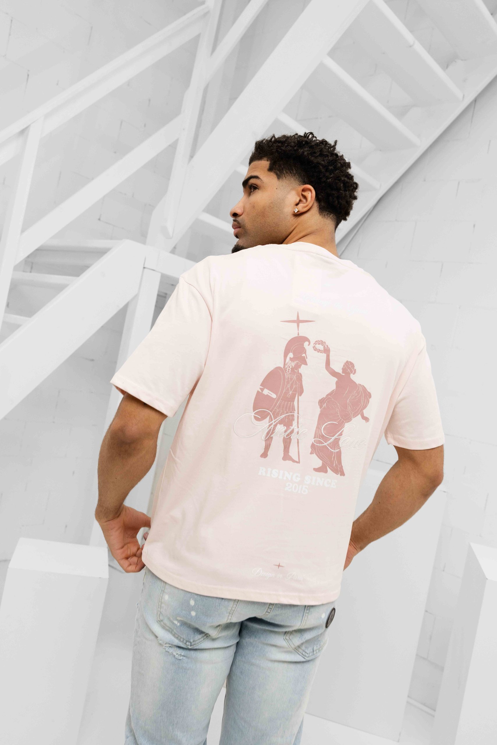 Project X Paris Antic Love T-Shirt Heren Lichtroze