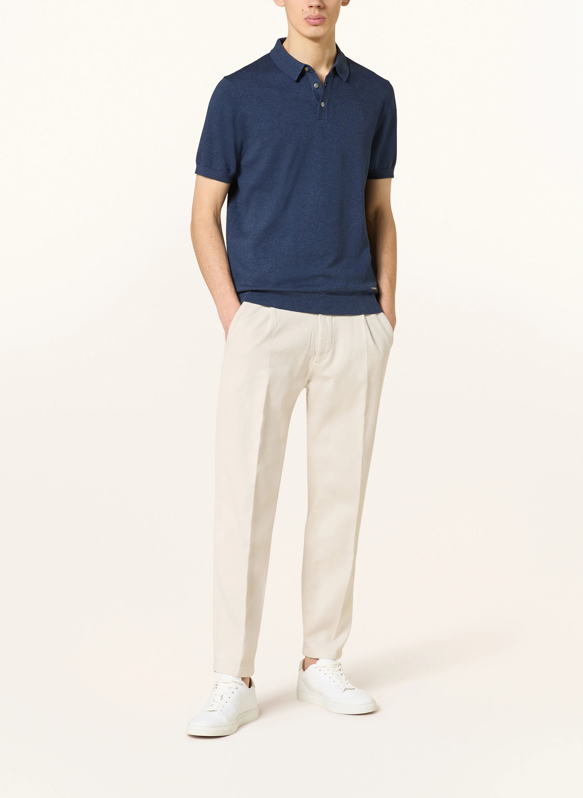 RAGMAN Strick-Poloshirt