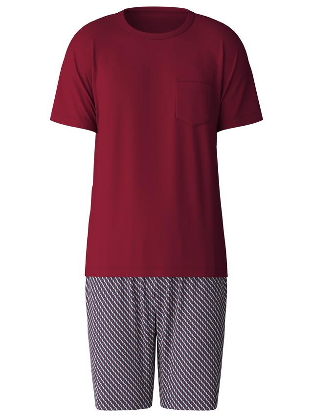 CALIDA Pyjama »Relax Imprint« 2 Stk. tlg., mit elastischem Hosenbund