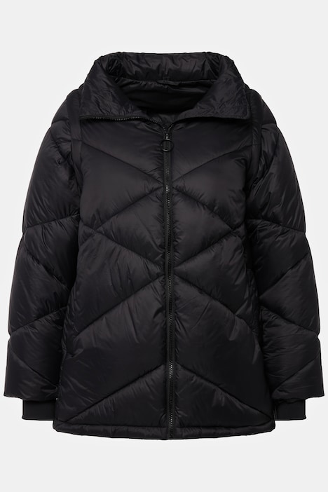 HYPRAR 2-in-1-Pufferjacke, Ärmel abnehmbar, Stehkragen