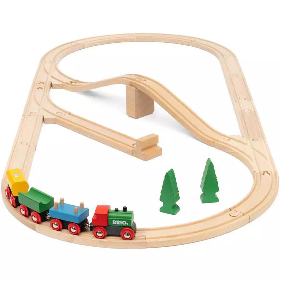 Brio BRIO 65 Jahre Holzeisenbahn Jubiläums-Zugset bunt