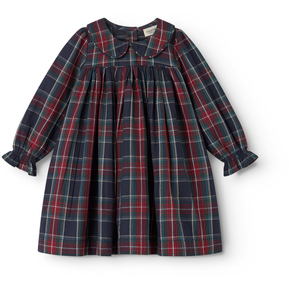 Køb MarMar Check Pilot Navy Check Dulla B LS Kjole