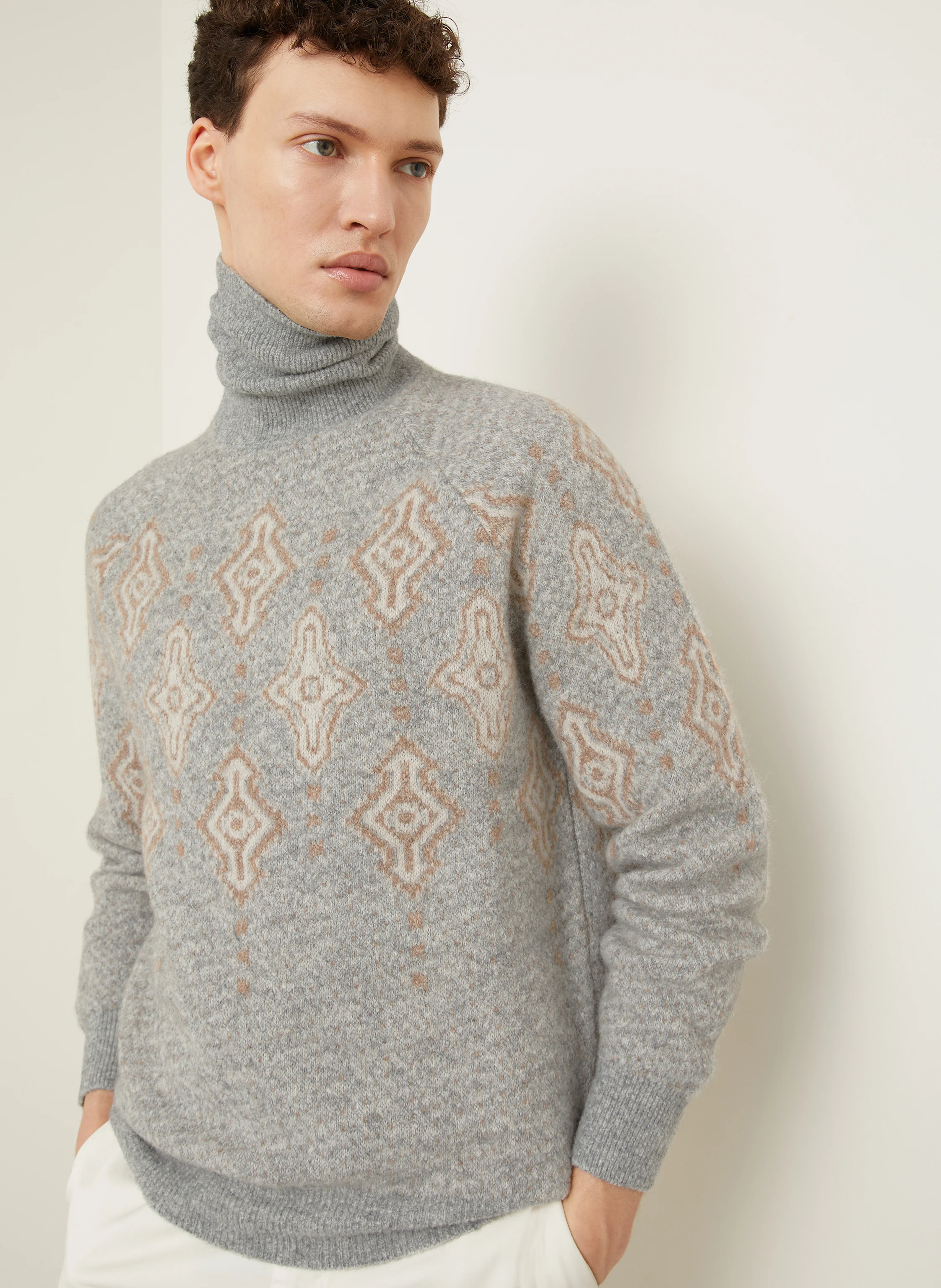 BRUNELLO CUCINELLI Rollkragenpullover mit Alpaka