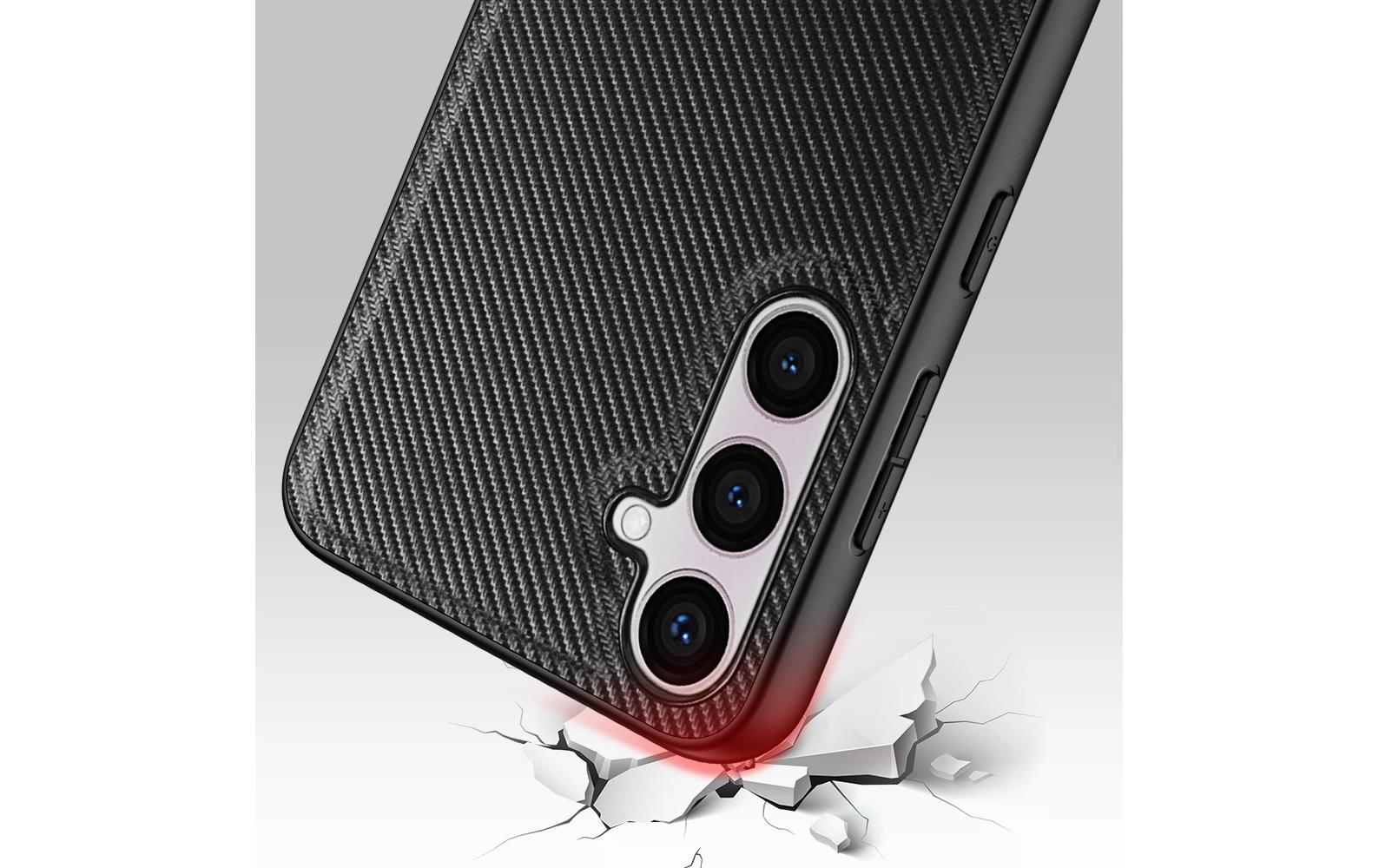 Back Cover StyleShell Nylo Galaxy S24+ SchwarzSchutzhülle aus TPU mit eleganter Textur für das Samsung Galaxy S24+