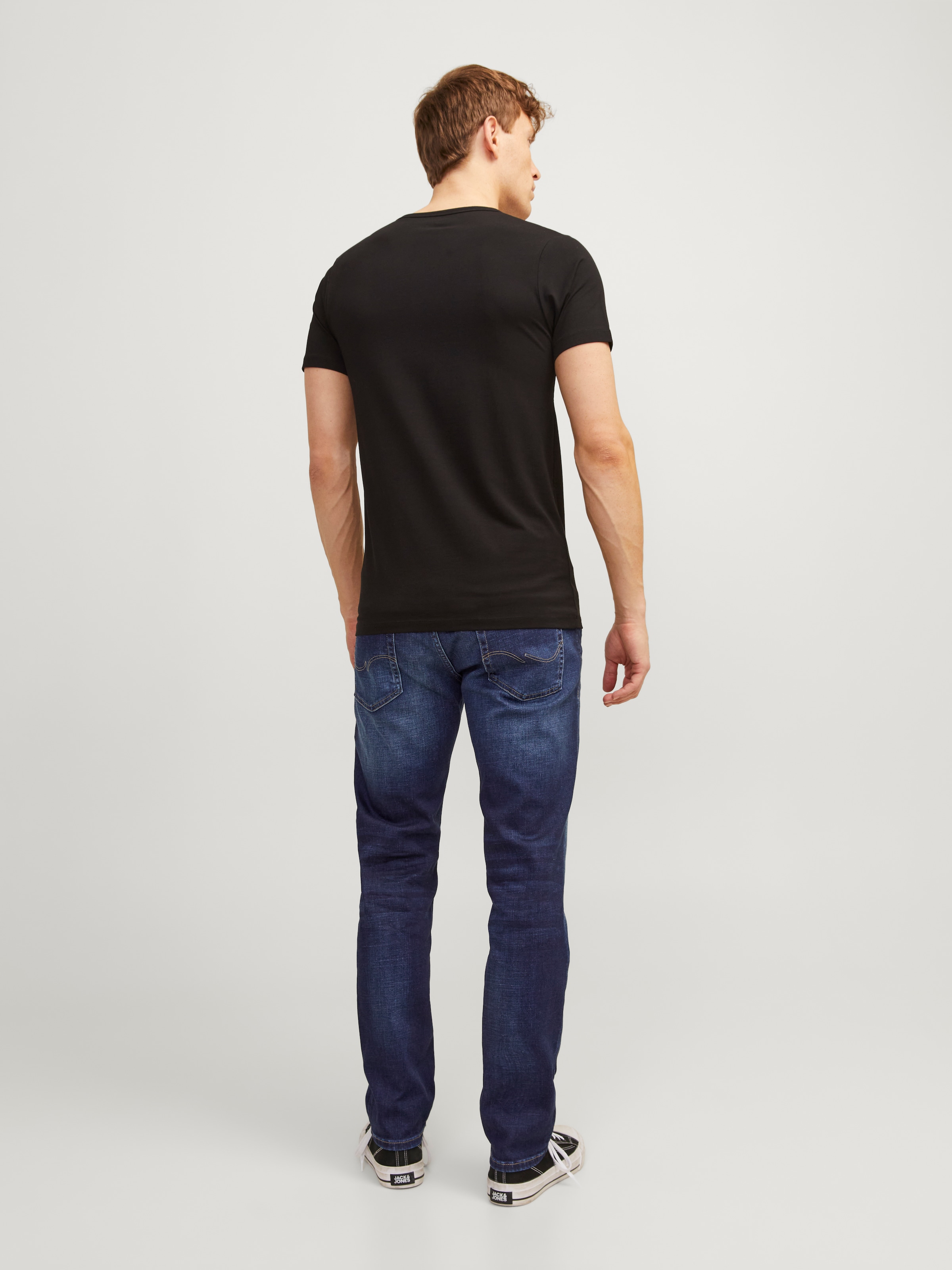 Jack & Jones Regular-fit-Jeans »JJICLARK mit Used-Look und Stretch für den Alltag«, mit Abriebeffekten