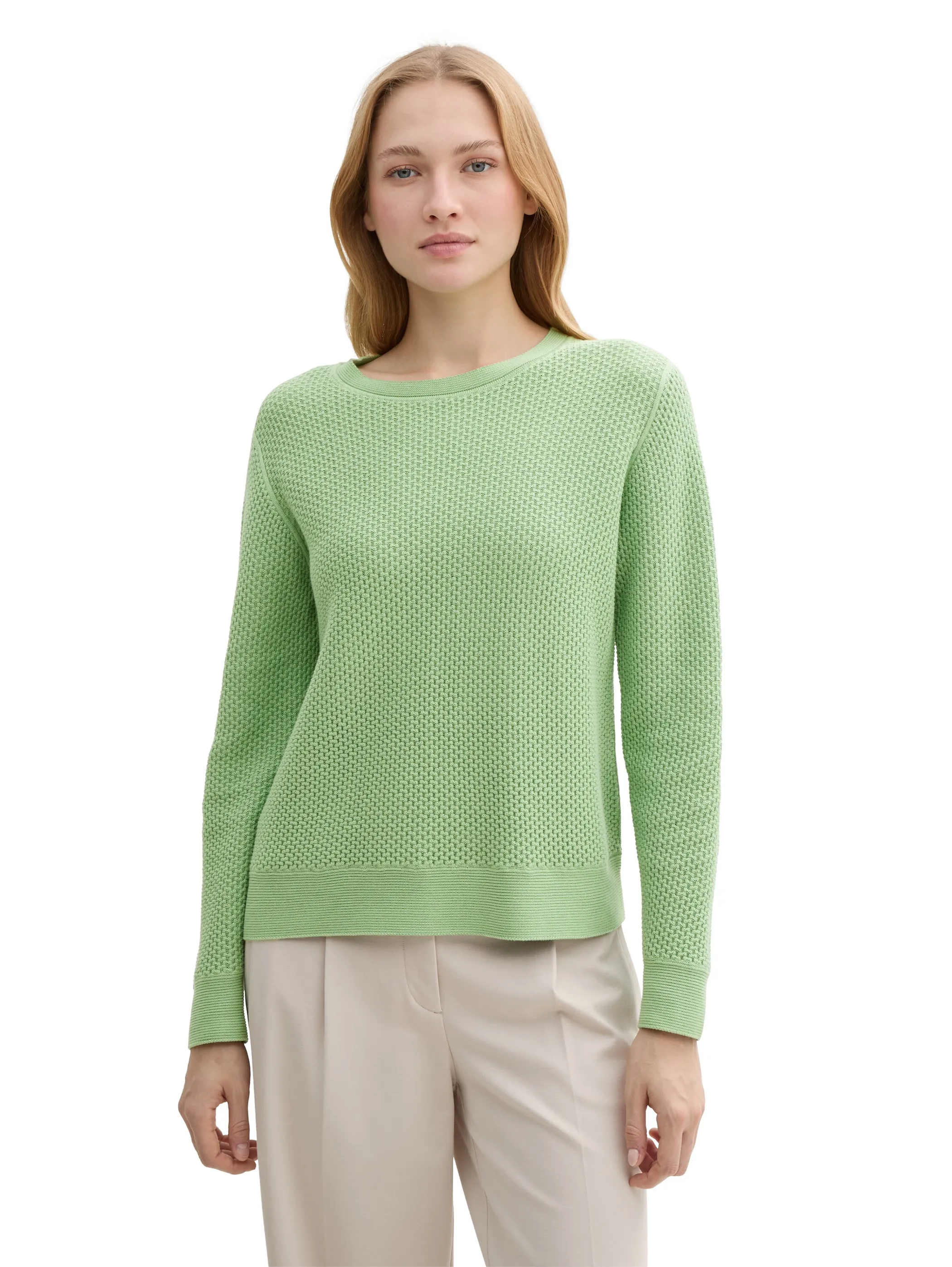 Damen Strukturpullover
