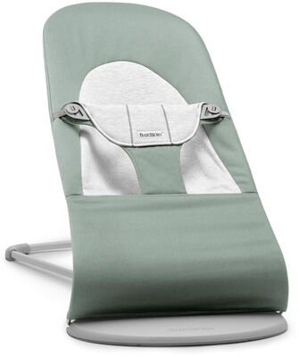 BabyBjörn Balance Soft Vippestol Vevet Jerseystoff, Grønn/Grå