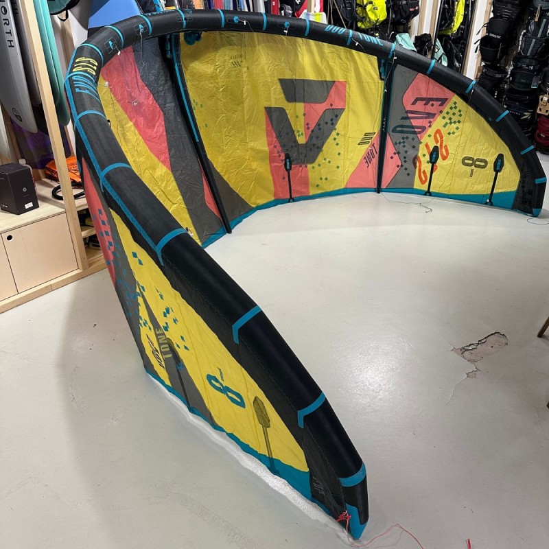 Aile kitesurf occasion Duotone Evo SLS 2023 8m - Jaune - The Corner Shop