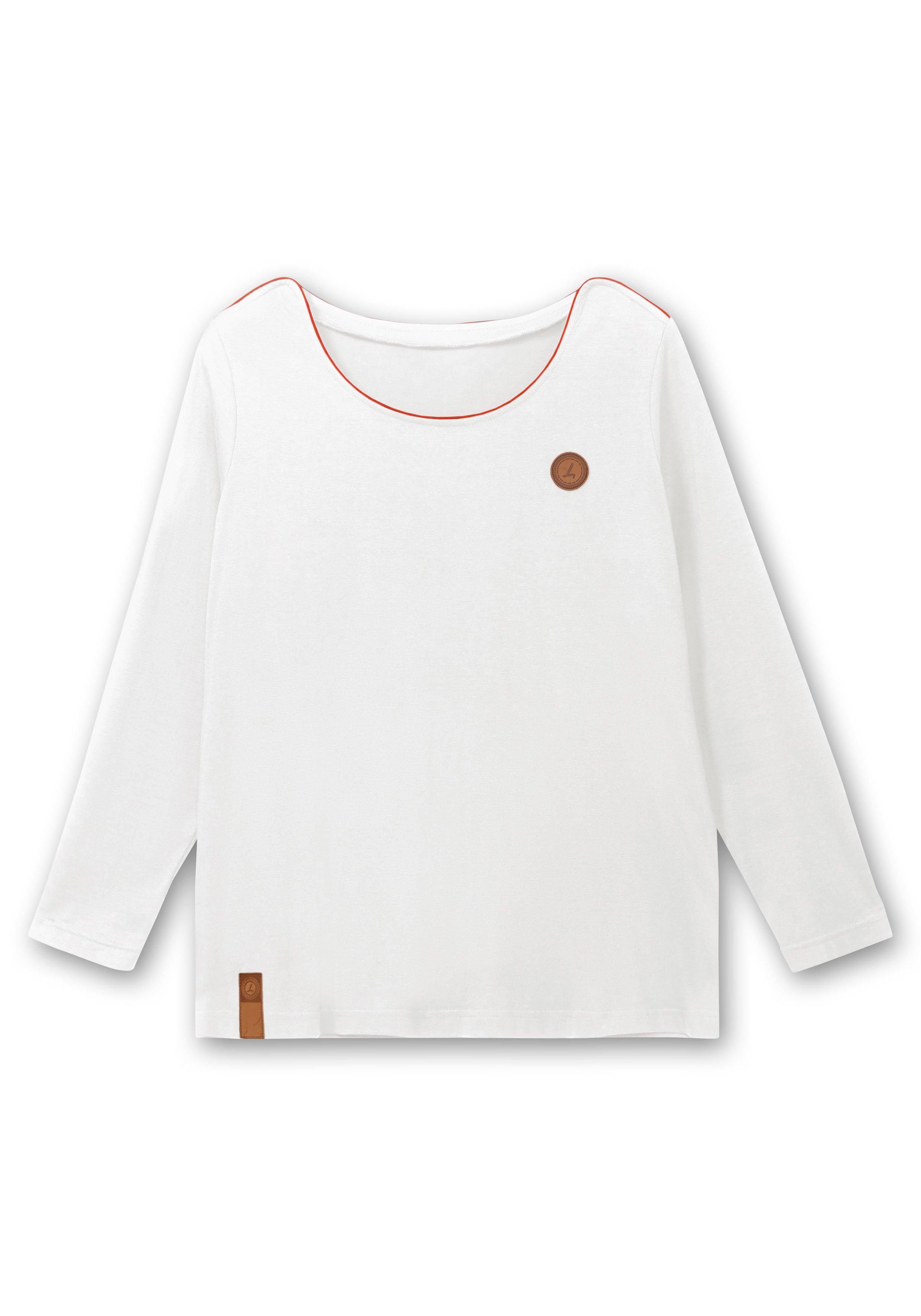 Langarmshirt mit Kontrastpaspeln