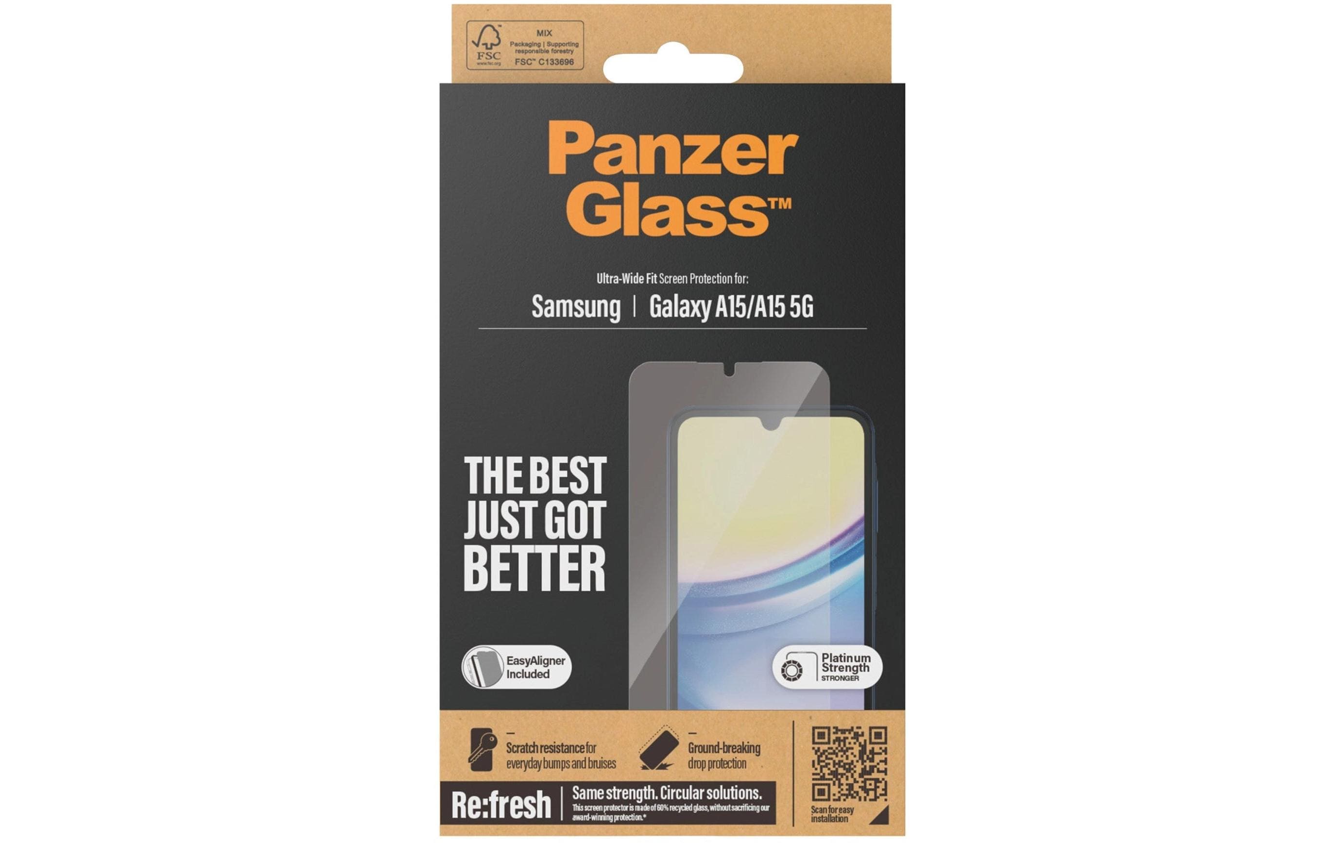 Displayschutz Ultra wide Fit Galaxy A15 / A15 5GDisplay-Schutzfolie für das Samsung Galaxy A15 5G/Galaxy A15