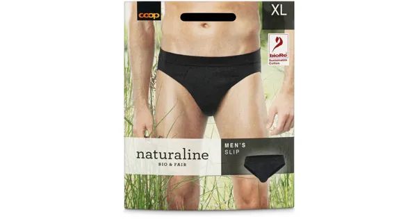 Naturaline Herren Slip Schwarz XL