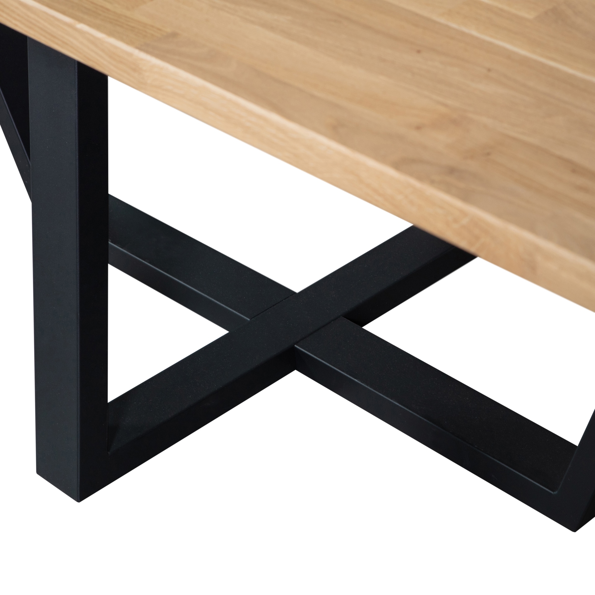 XL-Tisch COMBI-TABLO 240 x 100 cm Eiche massiv U-Gestell