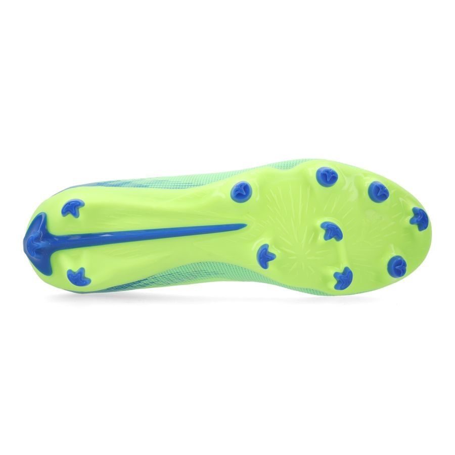PUMA Ultra 5 Pro FG/AG Lights Out - Fizzy Apple/Blanc/Bleu Enfant