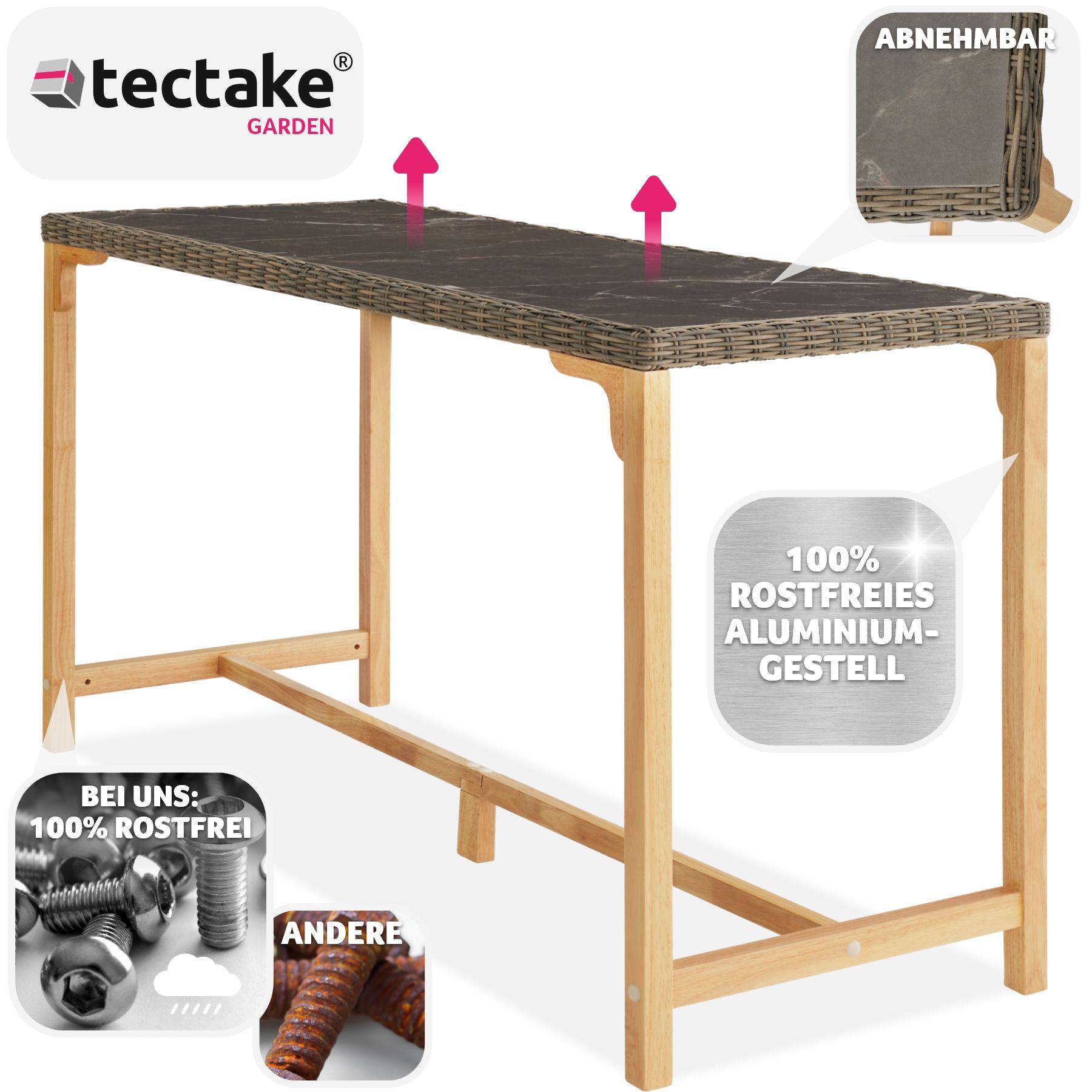 Rattan Tisch Lovas