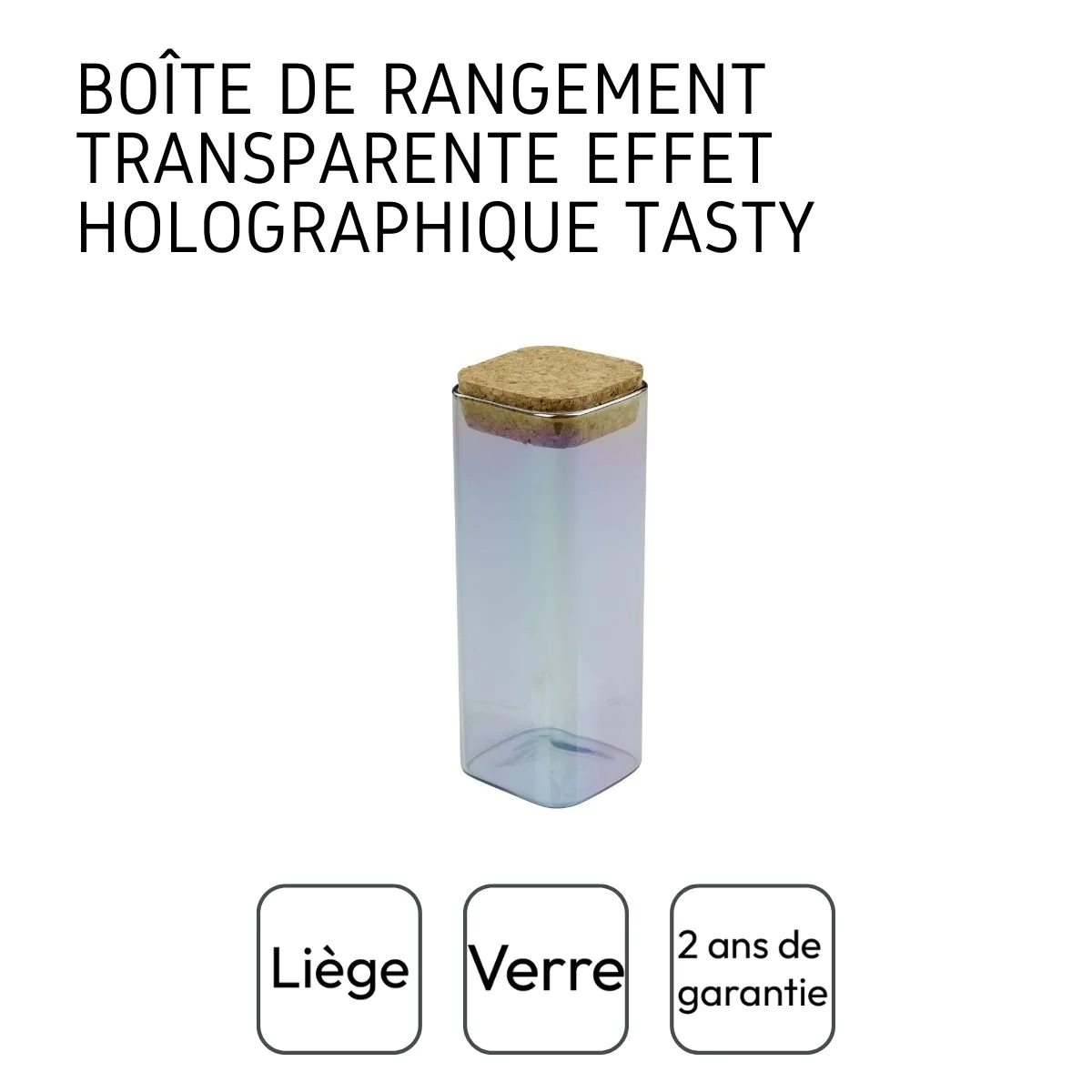 Boîte de conservation en verre 450 ml Green Tasty