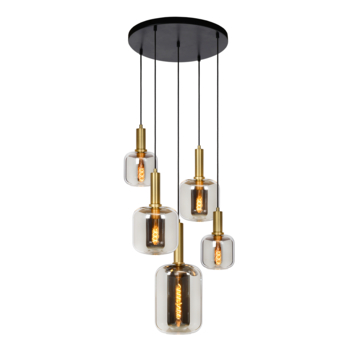 Lucide hanglamp Joanet 5x40W fumé