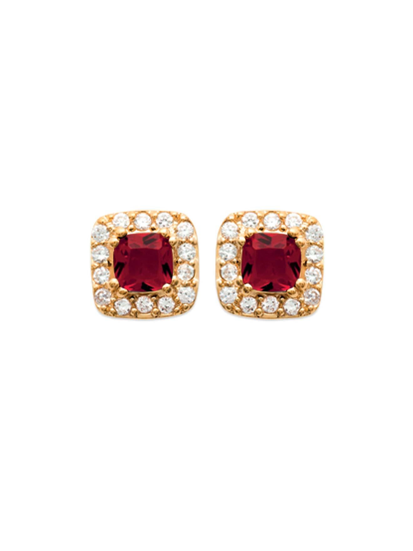 Boucles d'oreilles rubis
