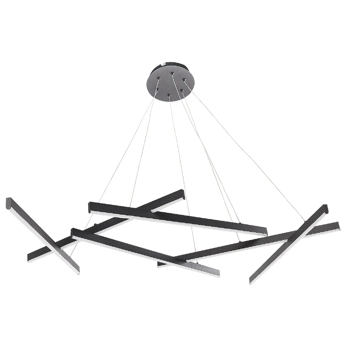 Beliani Lampe Suspension Kandra - Métal Noir