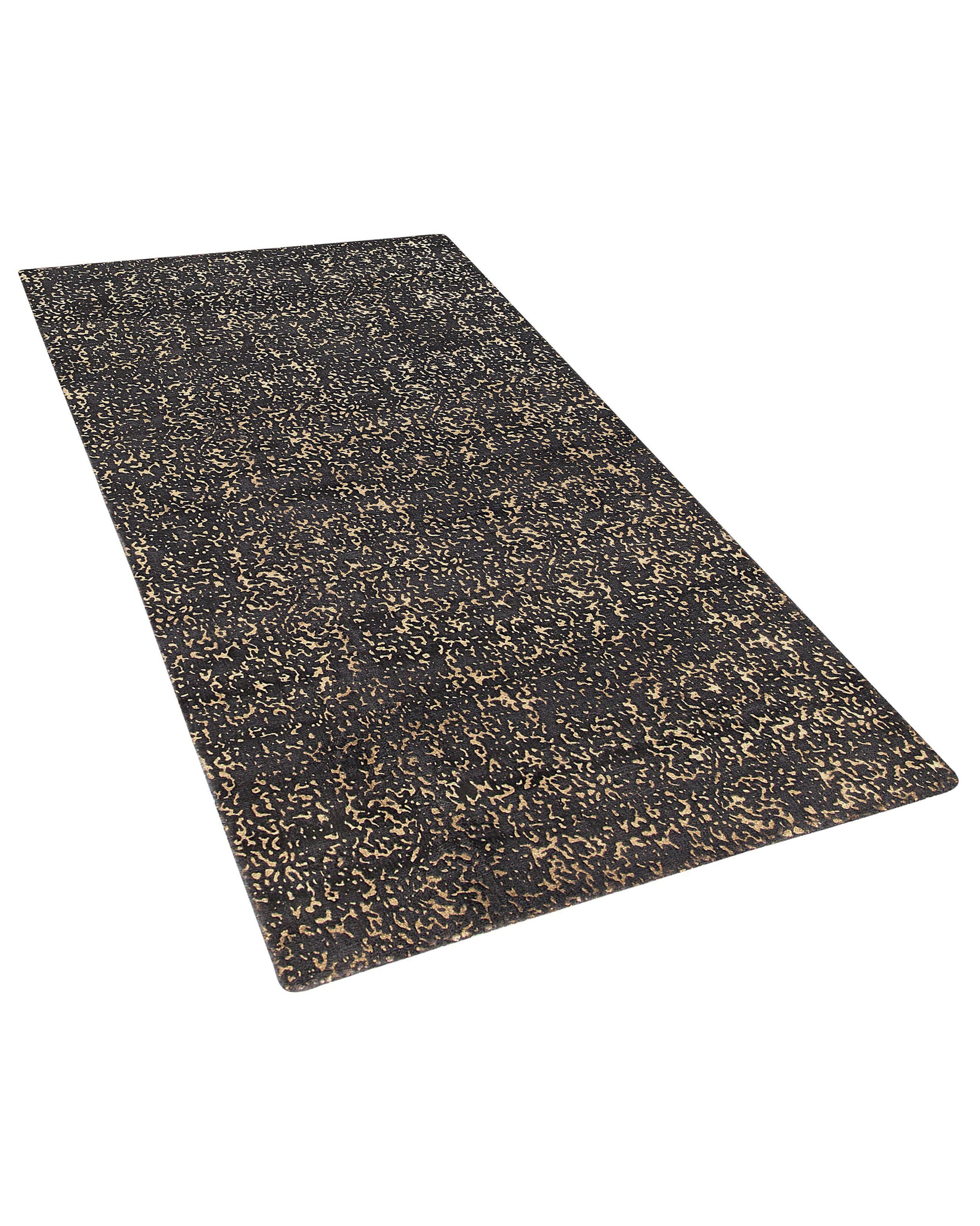 Vloerkleed ESEL Goud 80 x 150 cm Viscose