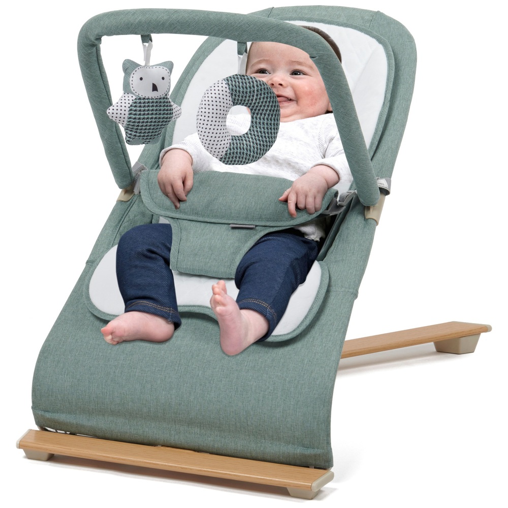 Nested Gravity Babywippe Salbeigrün/Holz