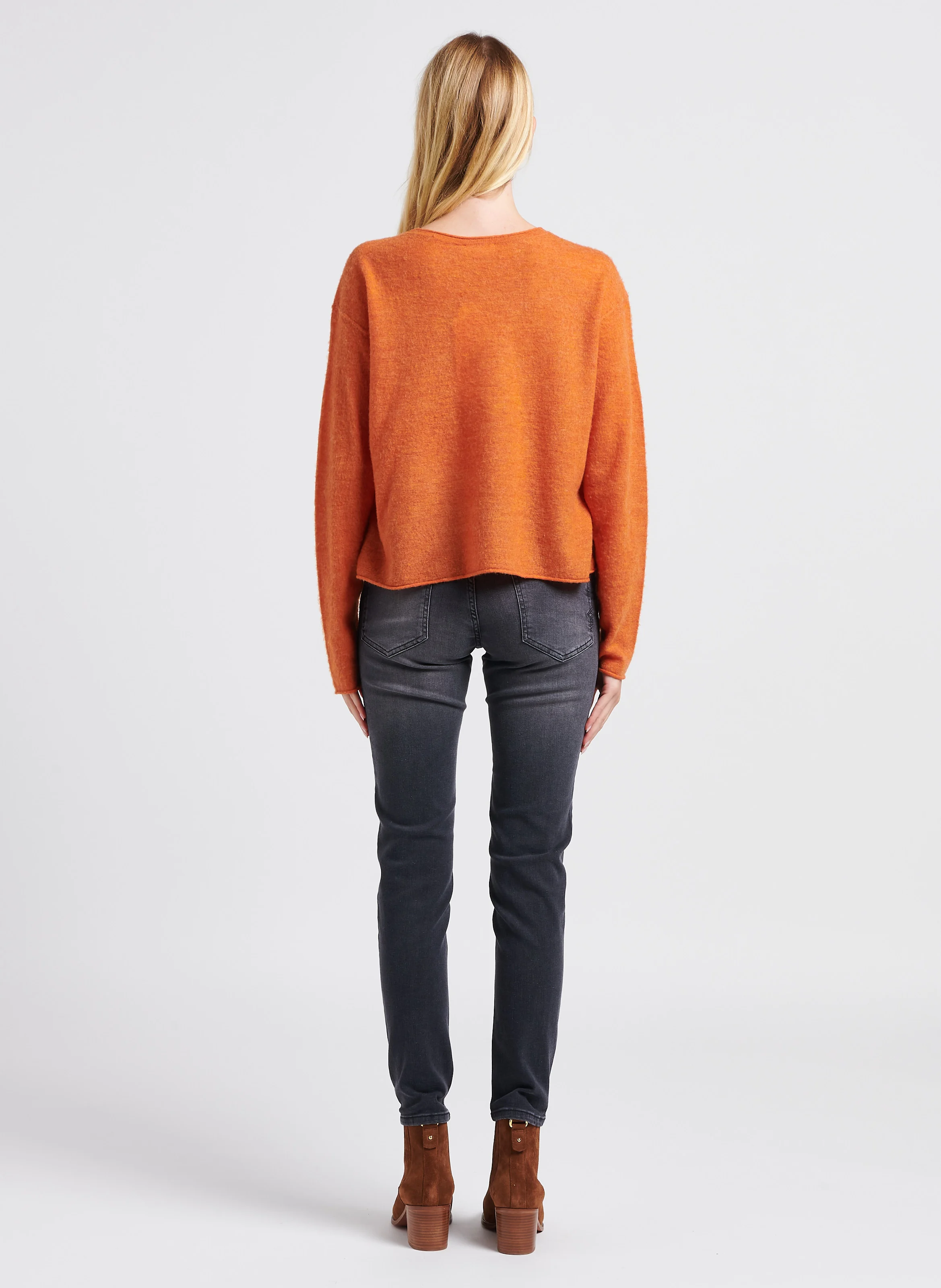 CECILIA - Bottines à talons en cuir | Marron