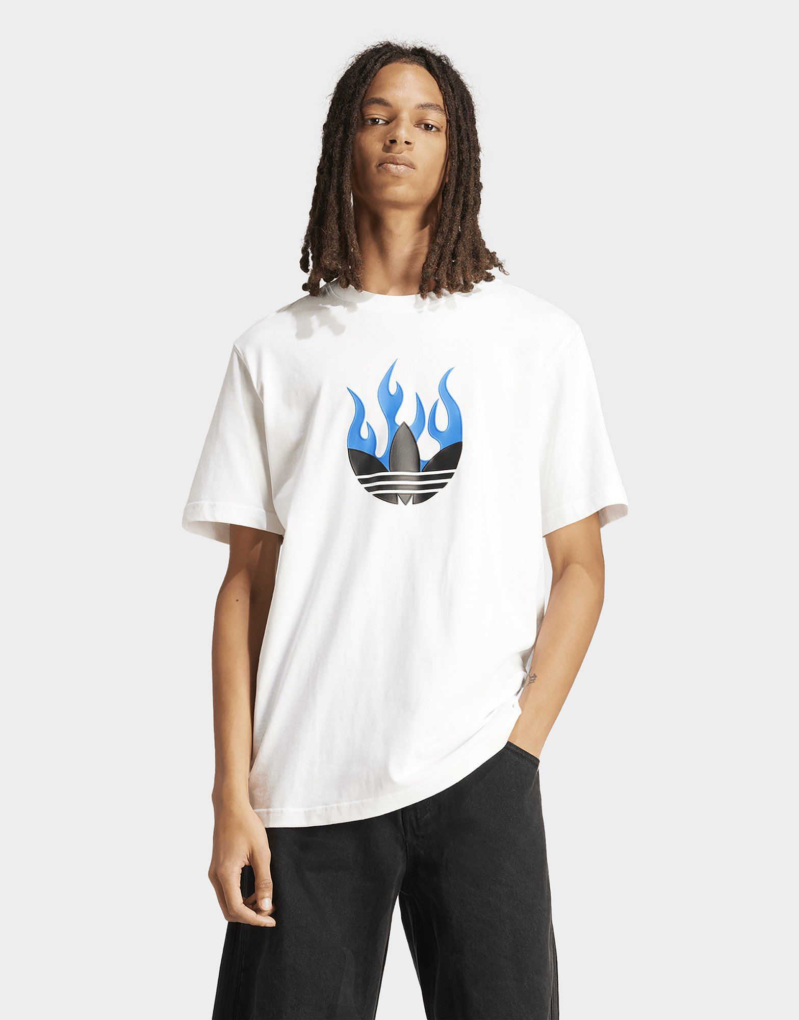 adidas T-shirt logo Flames