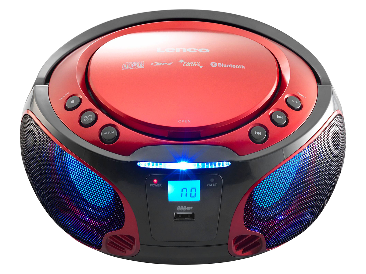 Lenco SCD-550 draagbare FM radio - Red
