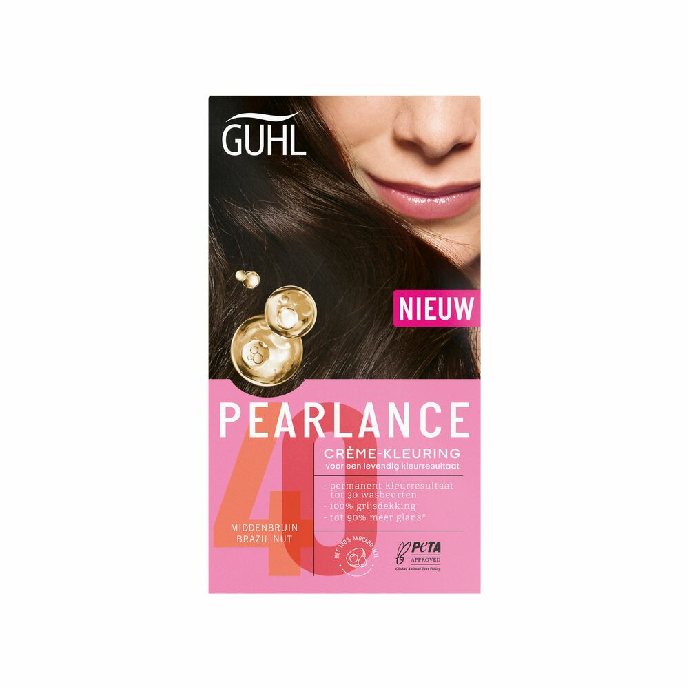 Guhl Pearlance Intensieve Crème-Haarkleuring 40 Middenbruin Brazil Nut117 ml