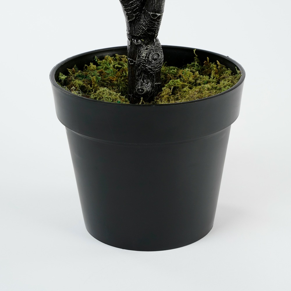 Mica decorations plante artificielle ficus - 80x80x150 cm - plastique - vert